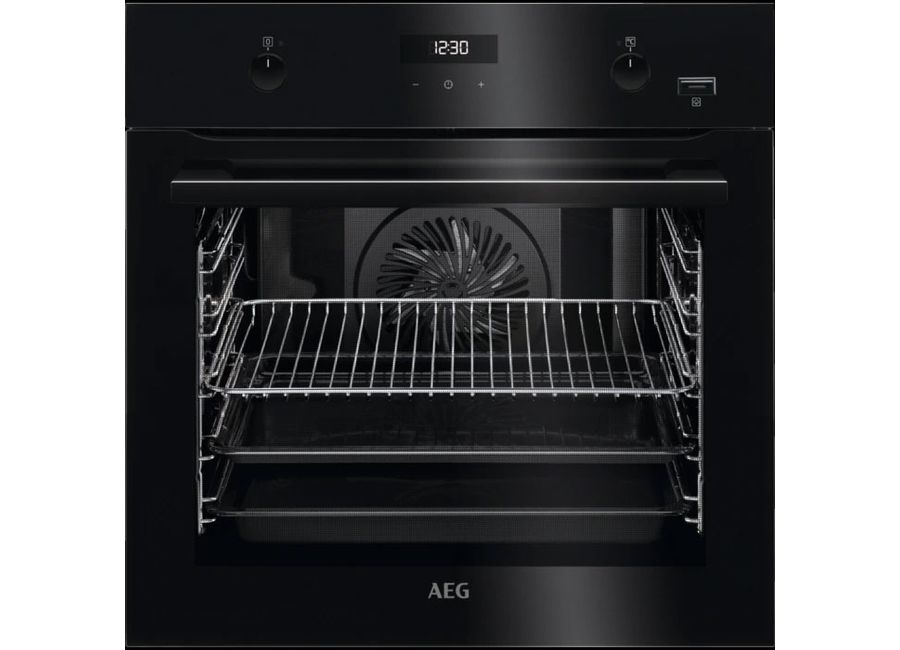 Aeg ber455120b встраиваемый духовой шкаф с паром электрический черный